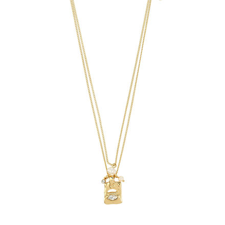 FIRE halskjede 2-i-1 sett gullbelagt