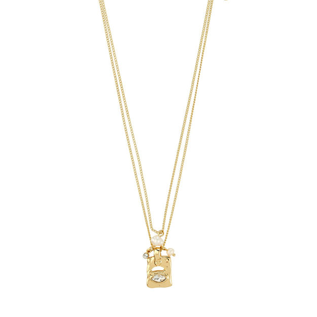 FIRE halskjede 2-i-1 sett gullbelagt