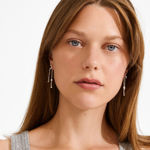 REGGIE øredobber sølvbelagt