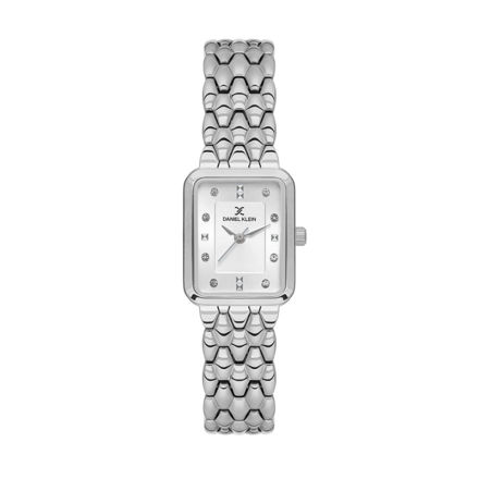 Daniel Klein Premium dameur  stål med lenke & sølvfarget skive 3 ATM 21mm