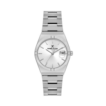 Daniel Klein Premium dameur  stål med lenke & sølvfarget skive 3 ATM 30mm