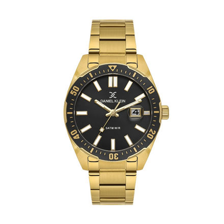 Daniel Klein Premium herreur double med lenke & svart skive 5 ATM  44mm