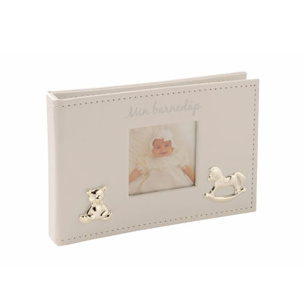 Fotoalbum hvit "Min barnedåp" for bilder 10x15cm