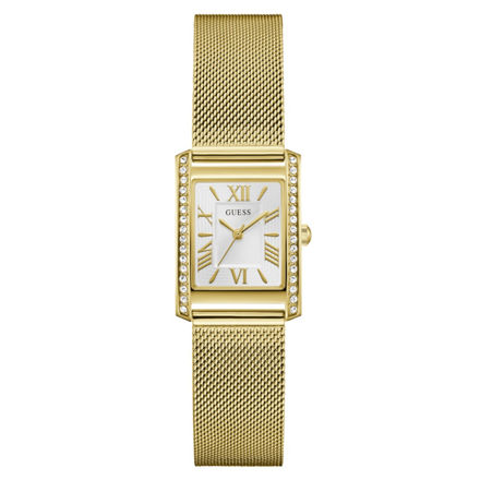 Guess Ladies Dress gull & stål 23mm 3 ATM hvit skive