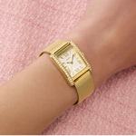 Guess Ladies Dress gull & stål 23mm 3 ATM hvit skive