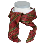 Strauss silkeskjerf rødt & grønt