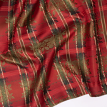 Strauss silkeskjerf rødt & grønt