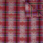 Strauss silkeskjerf rødt & lilla