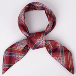 Strauss silkeskjerf rødt & lilla