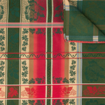 Eufemia silkeskjerf grønt & rødt