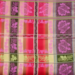 Eufemia silkeskjerf rosa, gult, lilla