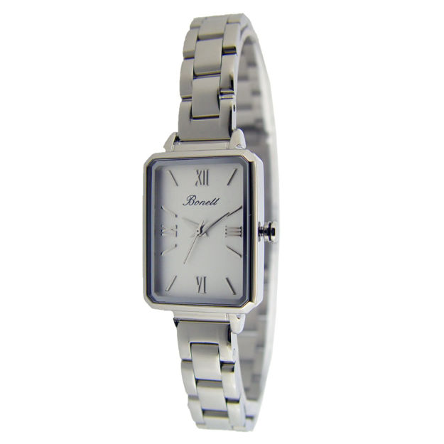 Bonett dameur 3ATM 20mm stål hvit skive