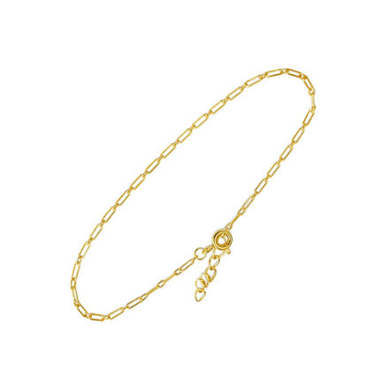 Forgylt sølv armbånd Anker 1.5mm 17+2cm