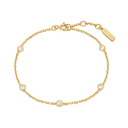 Ania Haie gold classic bezel-set bracelet 