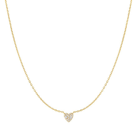 Ania Haie gold pave heart necklace