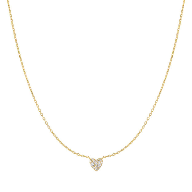 Ania Haie gold pave heart necklace
