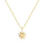 Ania Haie gold sunburst necklace