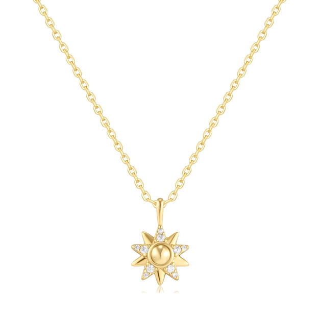 Ania Haie gold sunburst necklace