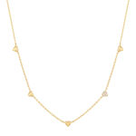 Ania Haie gold puffed heart necklace