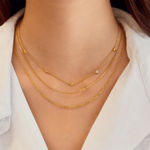 Ania Haie gold puffed heart necklace