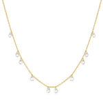 Ania Haie gold droblet station necklace