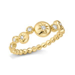 Ania Haie gold starburst zig-zag beaded ring