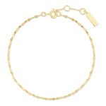 Ania Haie gold textured chain bracelet