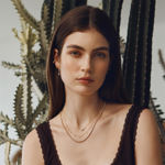 Ania Haie gold droblet station necklace