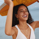 Ania Haie gold twisted oversized hoop earrings