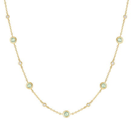 Ania Haie gold mint green station necklace