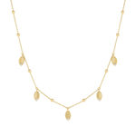 Ania Haie gold leaf station necklace