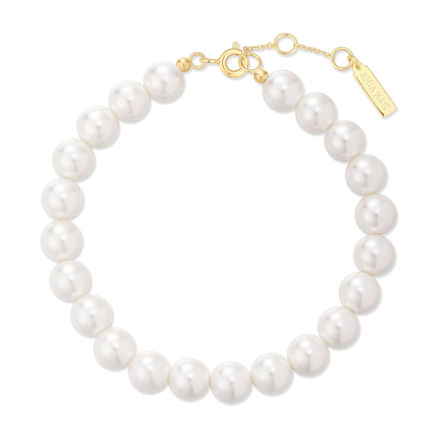 Ania Haie gold classic shell pearl bracelet