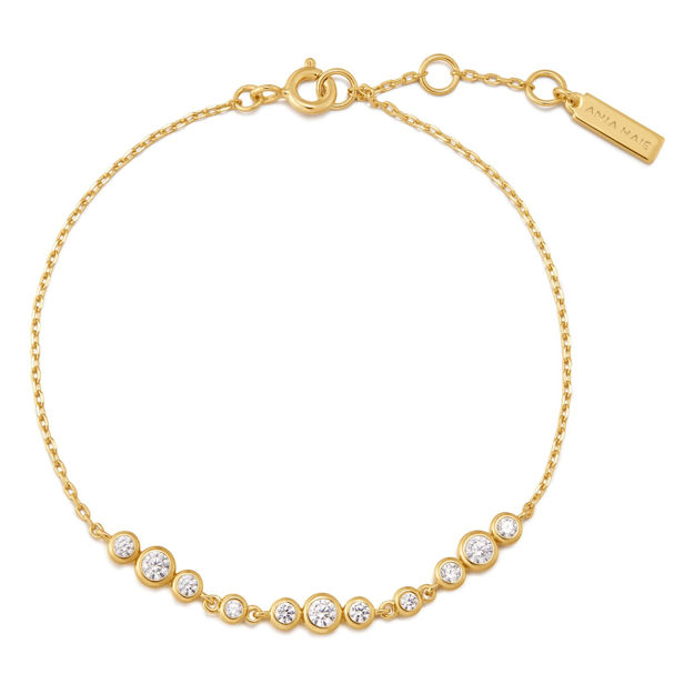 Ania Haie gold gratuated trios bracelet