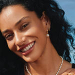 Ania Haie gold sparkle twisted hoop earrings