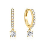 Ania Haie gold dangling sparkle hoop earrings