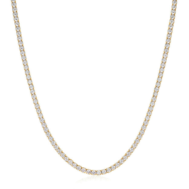 Ania Haie gold classic tennis necklace