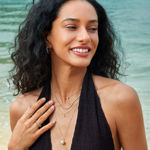 Ania Haie gold classic tennis necklace