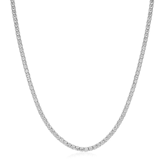 Ania Haie silver classic tennis necklace