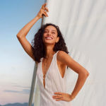 Ania Haie gold twisted rope lariat necklace