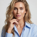 Sif Jakobs rhodinert sølv halskjede Savona 40+5cm