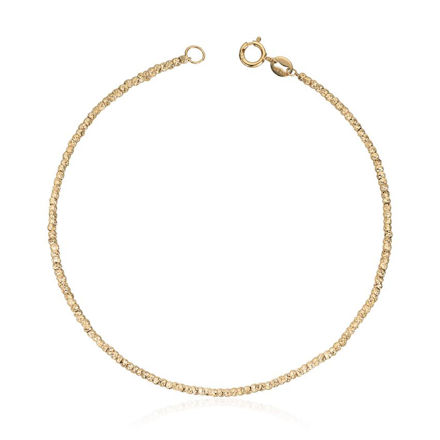 Gull armlenke slipte kuler 1,5mm 19cm