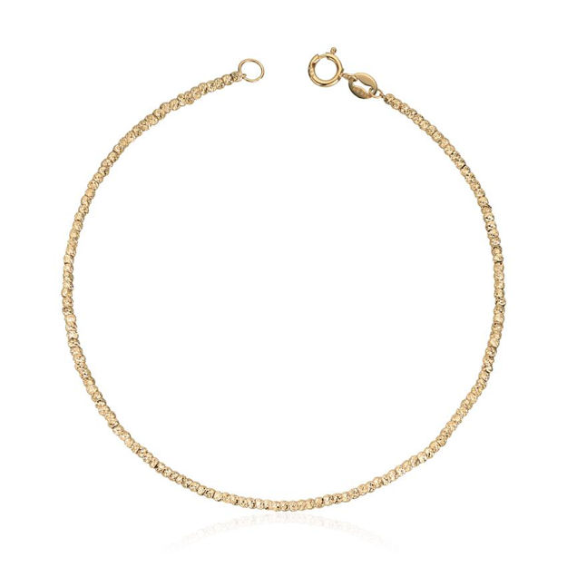 Gull armlenke slipte kuler 1,5mm 19cm