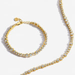 Sif Jakobs forgylt sølv halssmykke Sardinien Altro med Cubic Zirconia