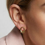 Sif Jakobs forgylt sølv øredobber Borsa Parvus