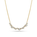 Sif Jakobs forgylt sølv halssmykke Sardinien Dodici med Cubic Zirconia