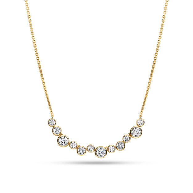 Sif Jakobs forgylt sølv halssmykke Sardinien Dodici med Cubic Zirconia