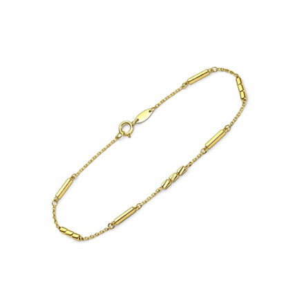 Gull 585 armbånd Anker med staver 18cm