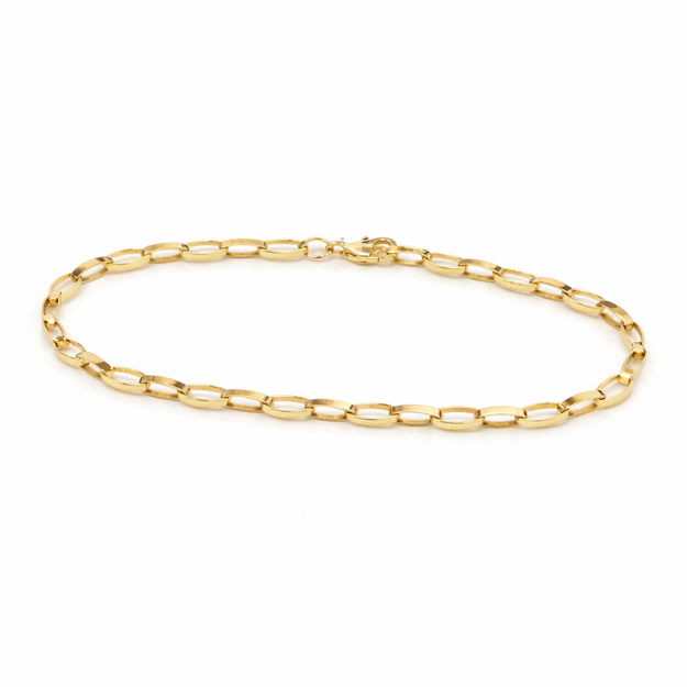 Gull 585 armbånd ovale ledd 3.3mm 19cm