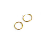 Caia Gold 375 øreringer 1mm 12mm