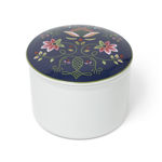 Telerosa Lundeby blå stort smykkeskrin